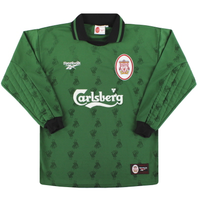 1996-97 Liverpool Reebok Goalkeeper Shirt S.Boys