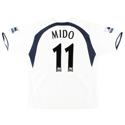 2006-07 Tottenham Match Issue Puma Home Shirt Mido #11 XL