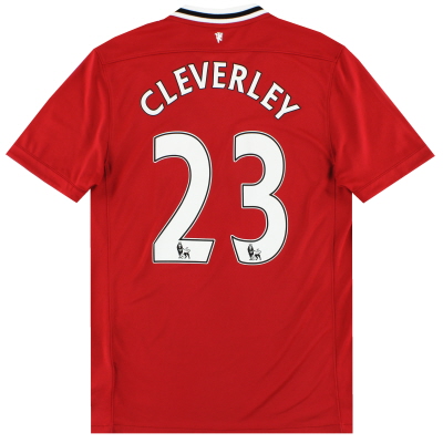 2011-12 Manchester United Nike Home Shirt Cleverley #23 M