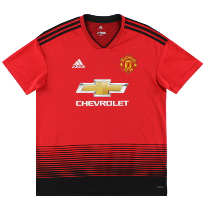 2018-19 Manchester United adidas Home Shirt L